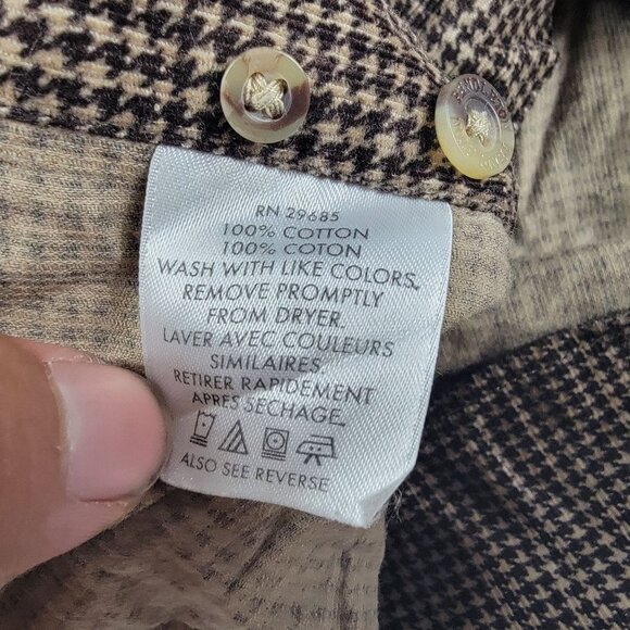 Pendleton Mens XL Brown Long Sleeve Button Down Shirt Casual Outdoor Formal - Picture 4 of 8